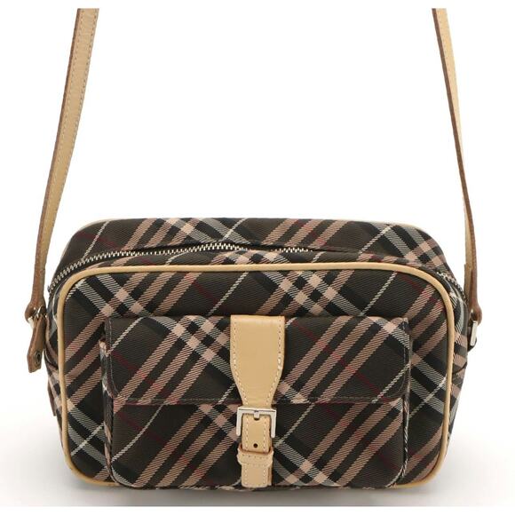 Authenticated Burberry Blue Label Nova Check Nylon Canvas & Leather Purse - Picture 4 of 9